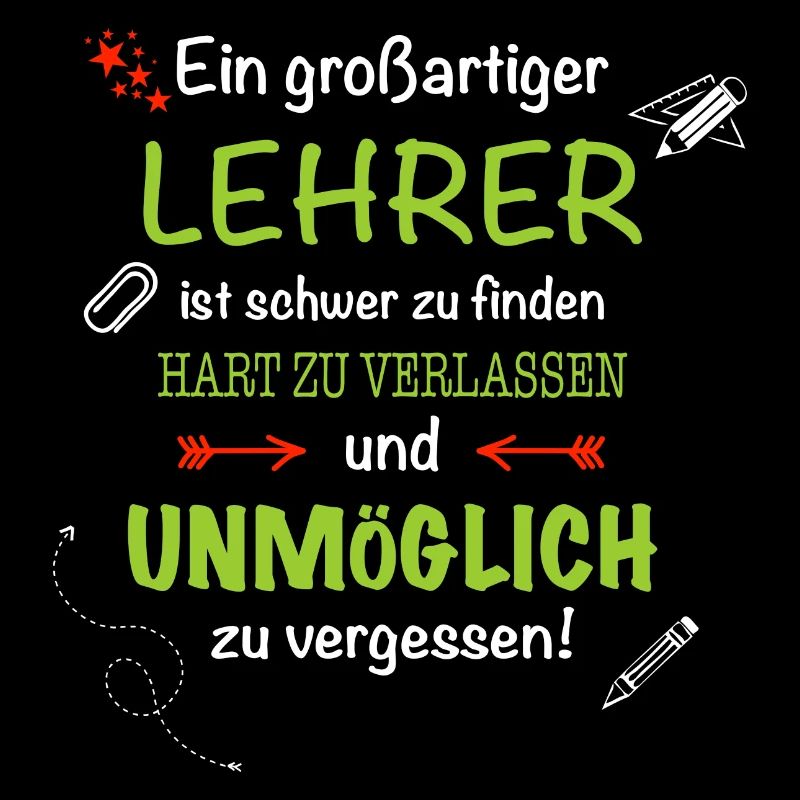 Ein großartiger Lehrer...