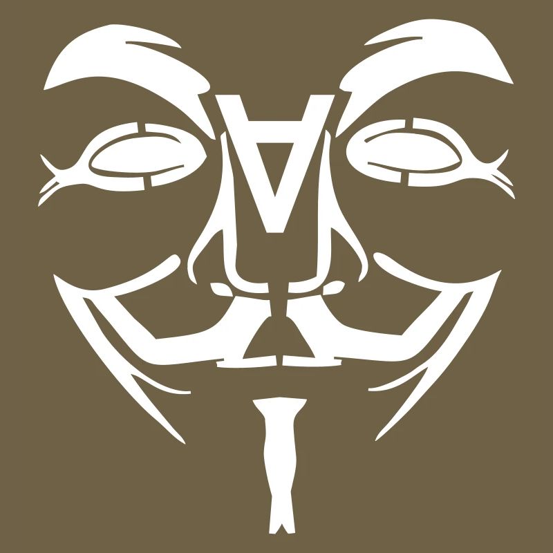 Visage de conception anonyme avec un