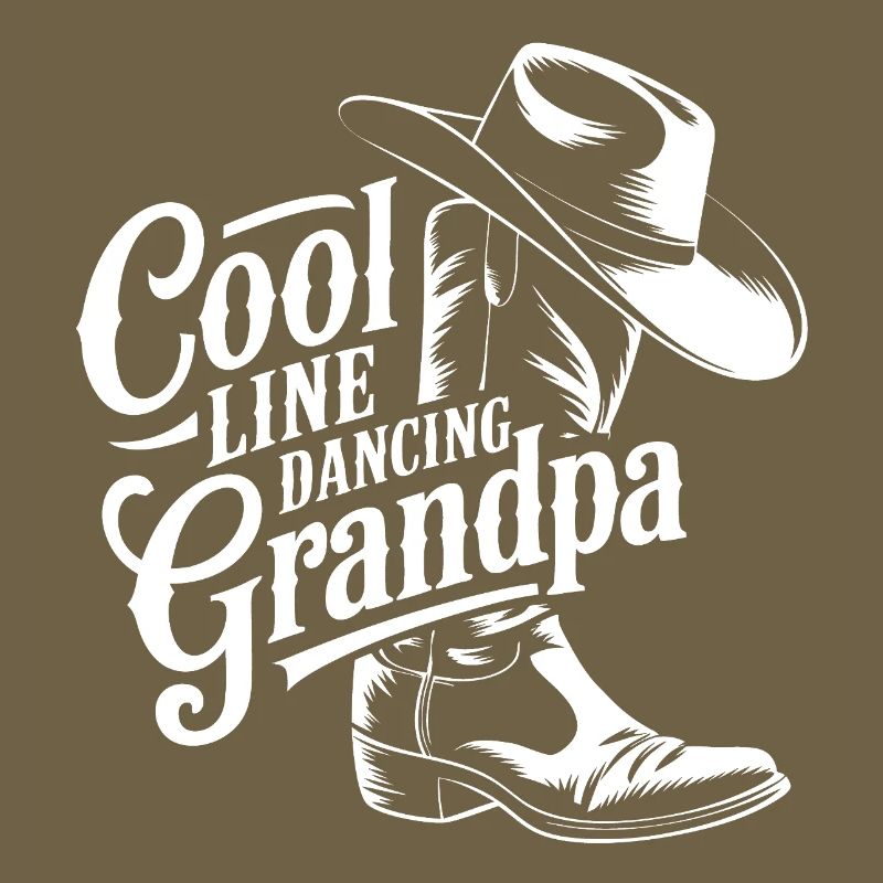 Conception de danse de grand-père cool