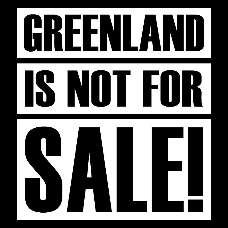 Le Groenland nous appartient. Protestation.