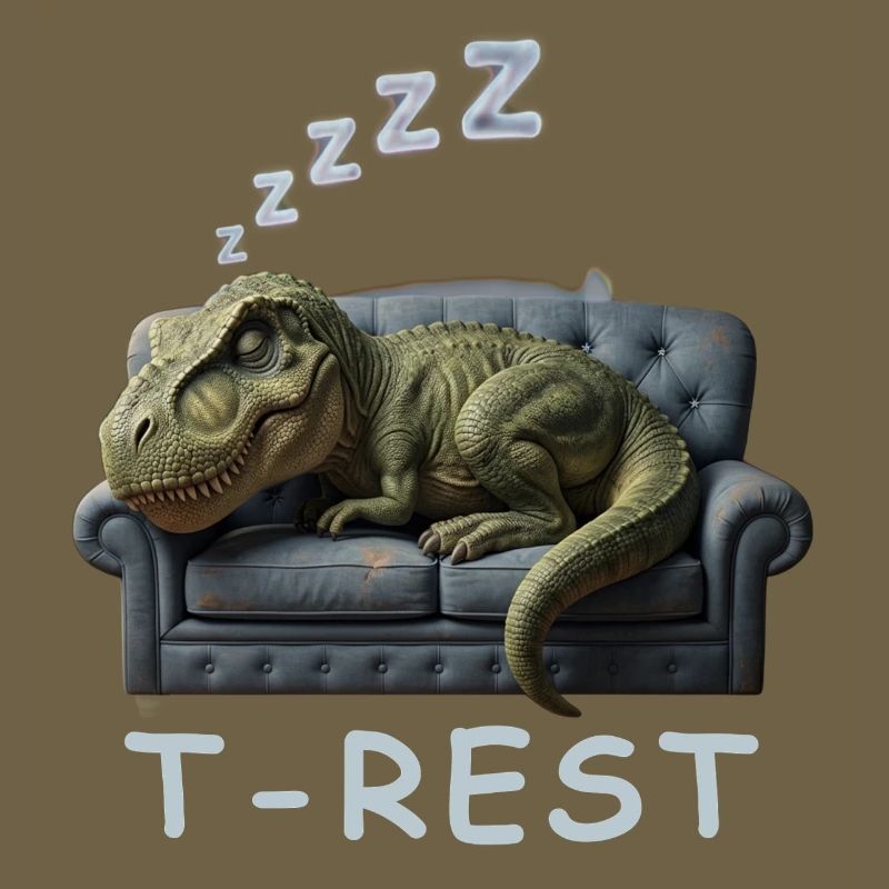 T-Rest Dino on Sofa