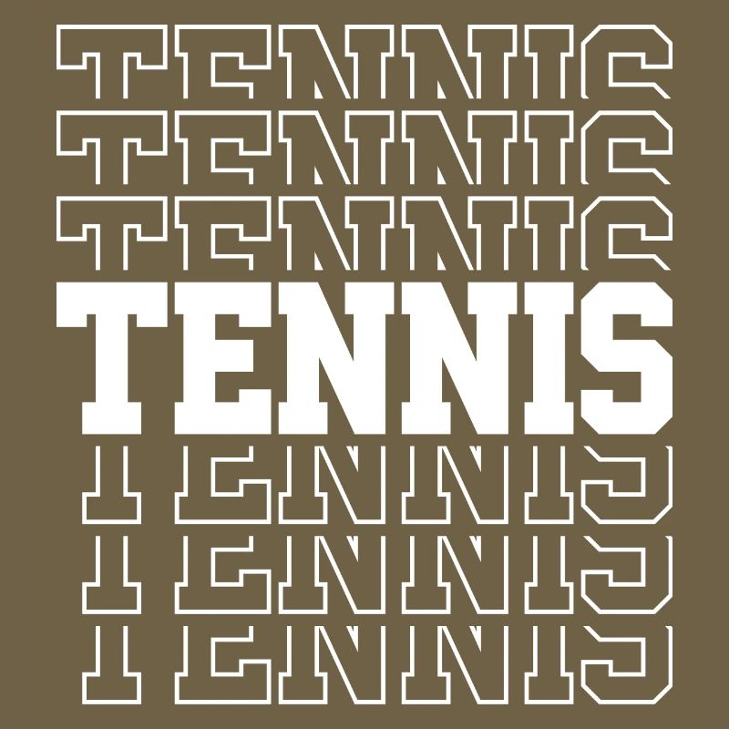Tennis Typography Pattern Multiple Font