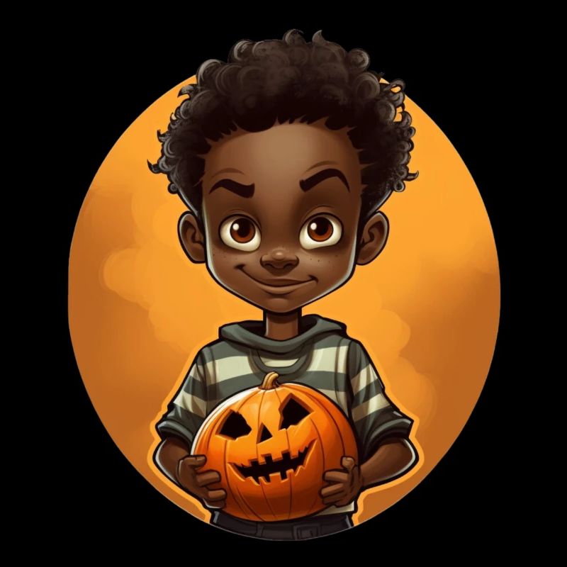 Mignon enfant d’Halloween avec citrouille