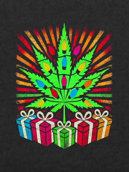 Festive Cannabis Light Display
