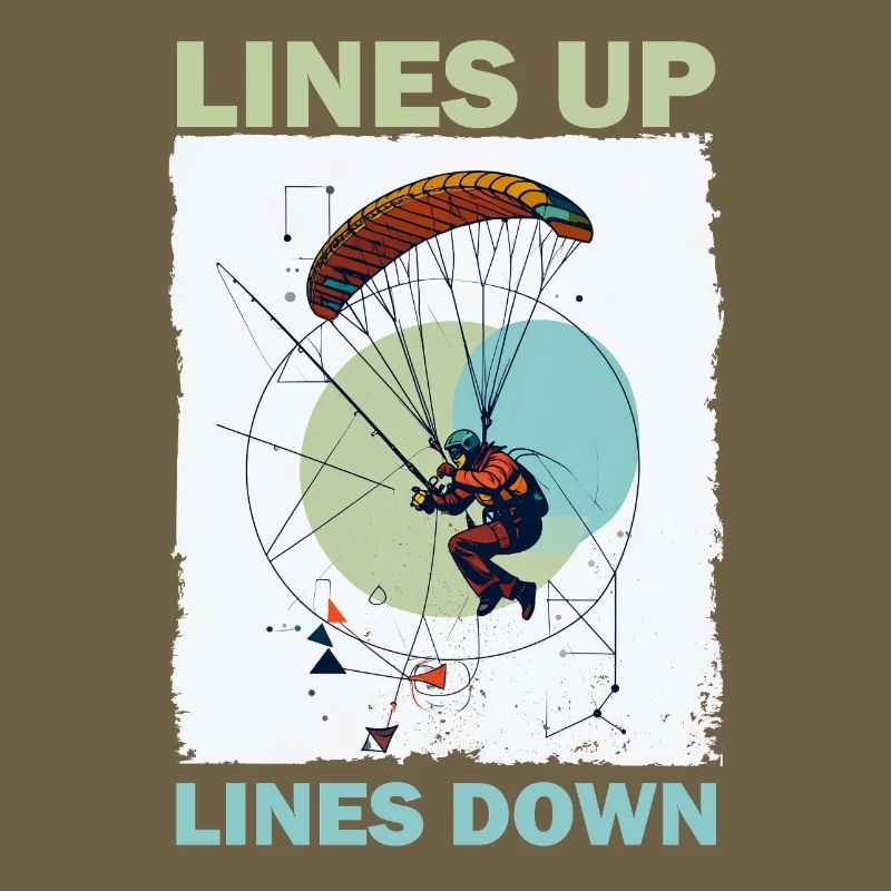 Adventurous skydive illustration