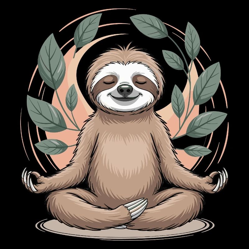 Zen-Faultier Meditation