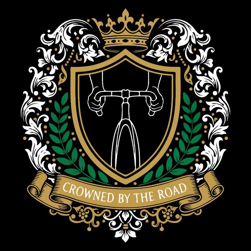 Emblème du blason royal du cyclisme
