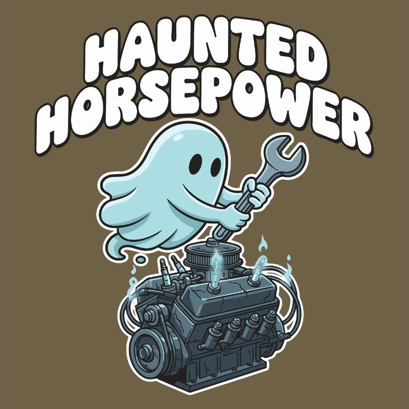 Dessin animé Ghost Engine Hanting Engine