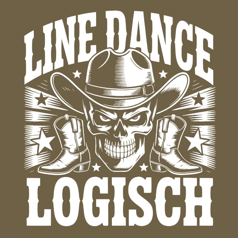 Line Dance Skull Western Boots