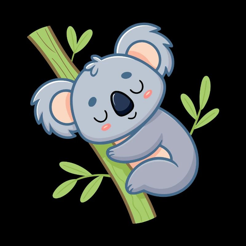 Koala Dormeur sur Branche Douce