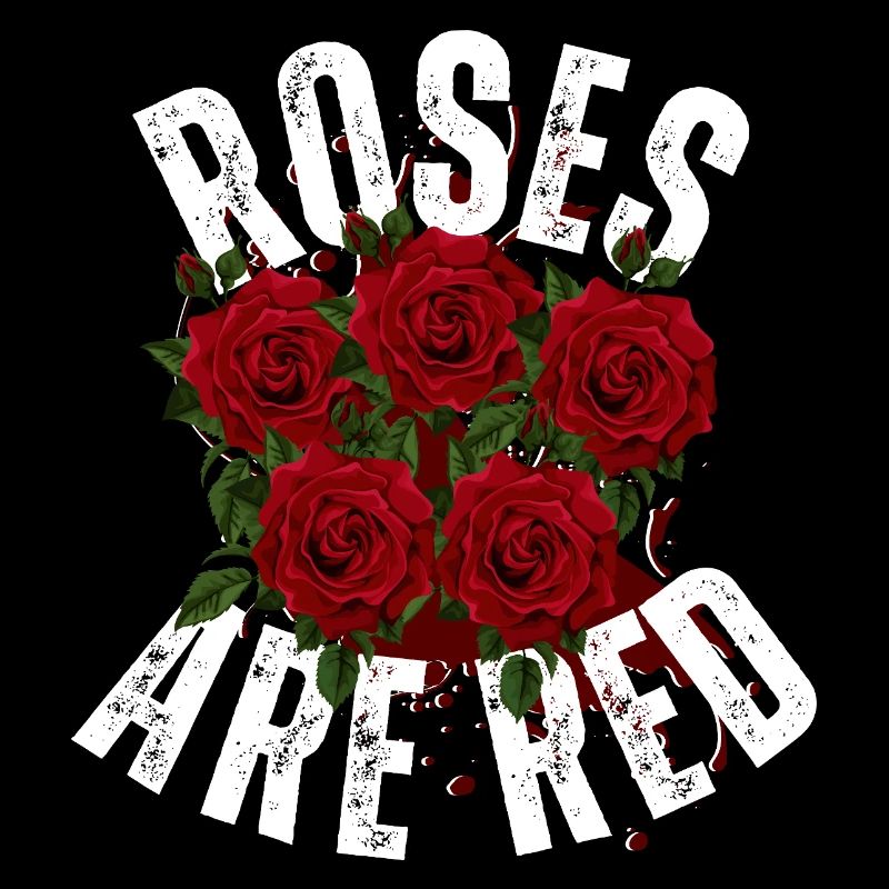 Art élégant de roses rouges éclaboussées - Graphique floral