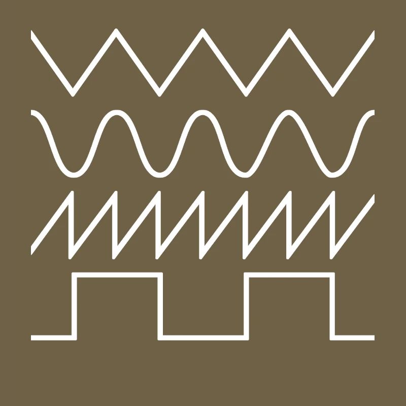Synthesizer Waveforms (white font) #2