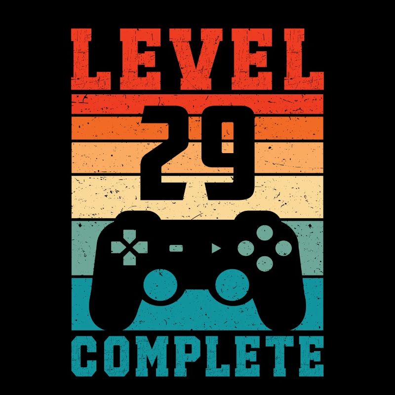 29th Birthday Level 29 Complete 29 Years Gamer