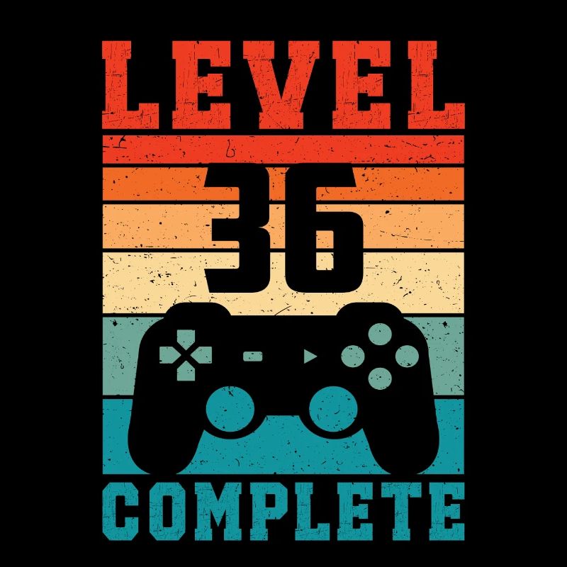 36th Birthday Level 36 Complete 36 Years Gamer