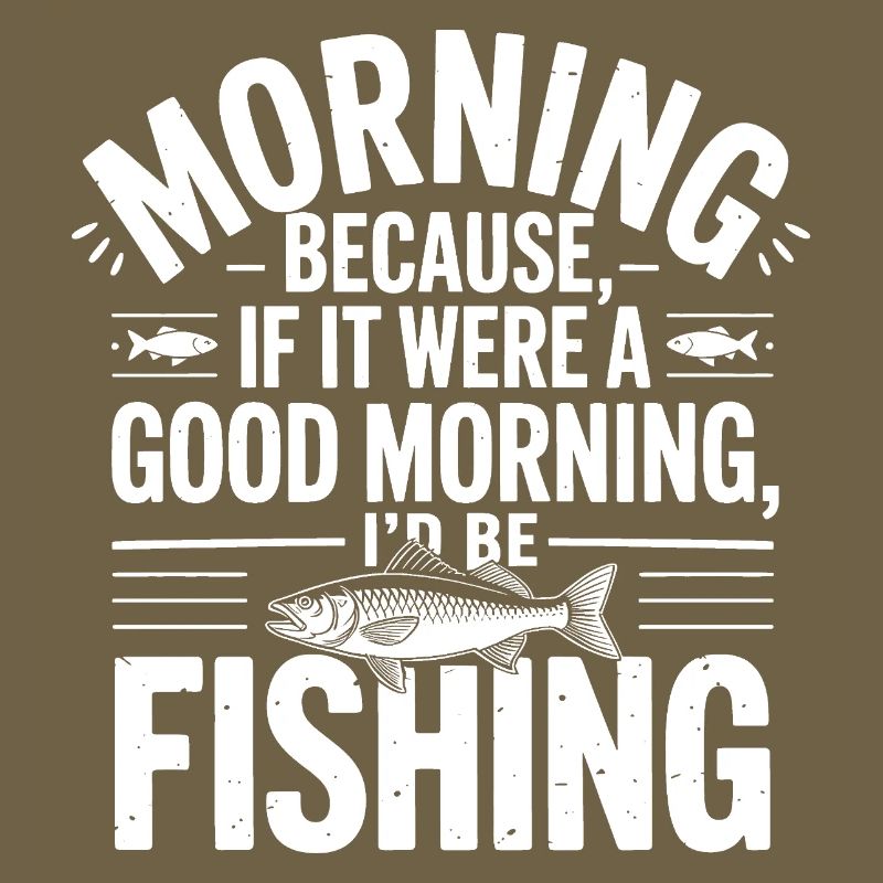 Citation de pêche matinale Tee