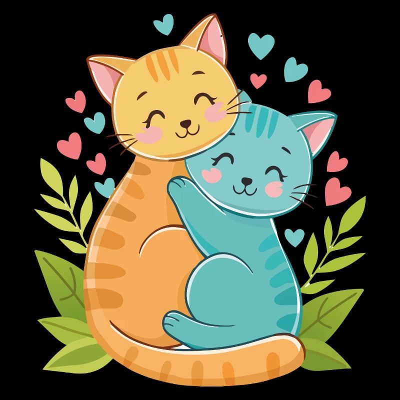 cuddling kittens
