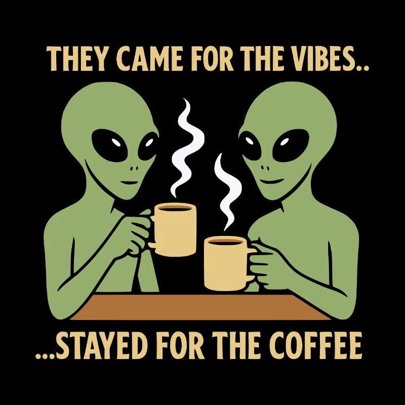 Amateurs de café extraterrestres