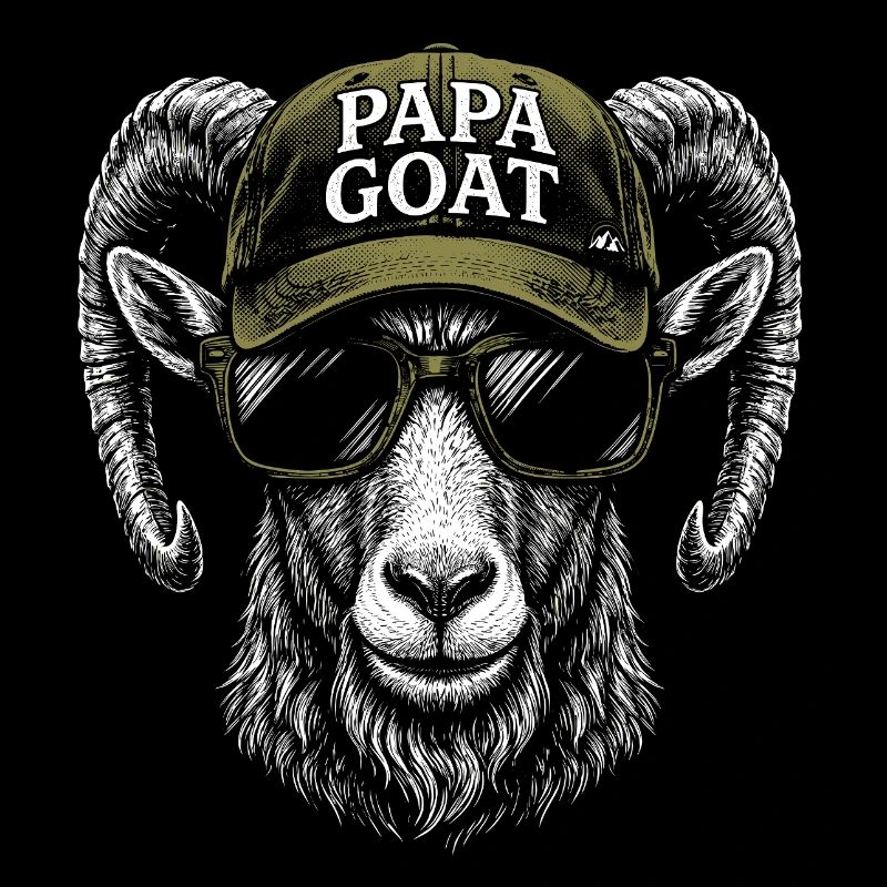 Papa Goat Cap Retro Hipster