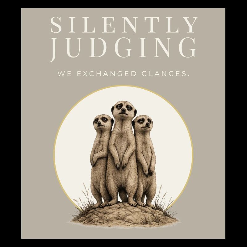 Silently Judging Meerkat Trio