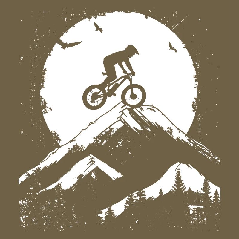 Mountain Biking Drawing