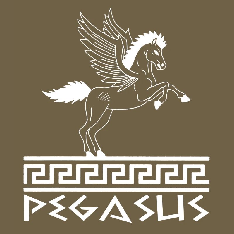 Cheval Pégase blanc