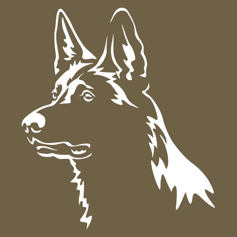 German Shepherd Head "Black Edition"