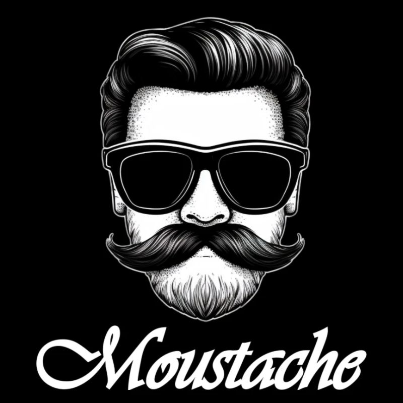 Moustache weiß