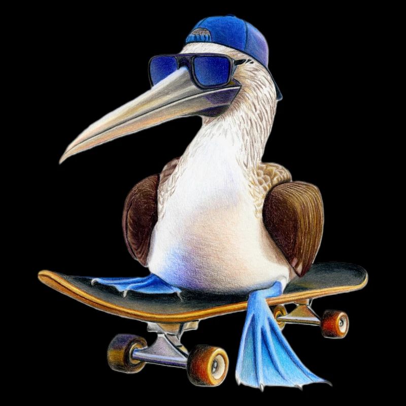 Blaufußtölpel Skateboard