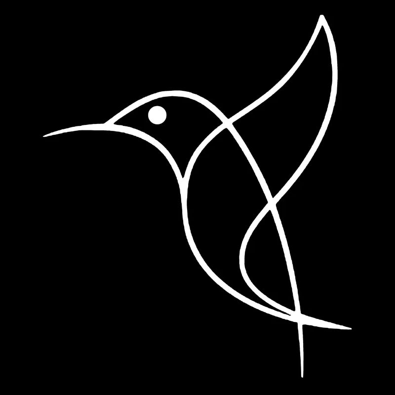 Croquis d'un oiseau blanc