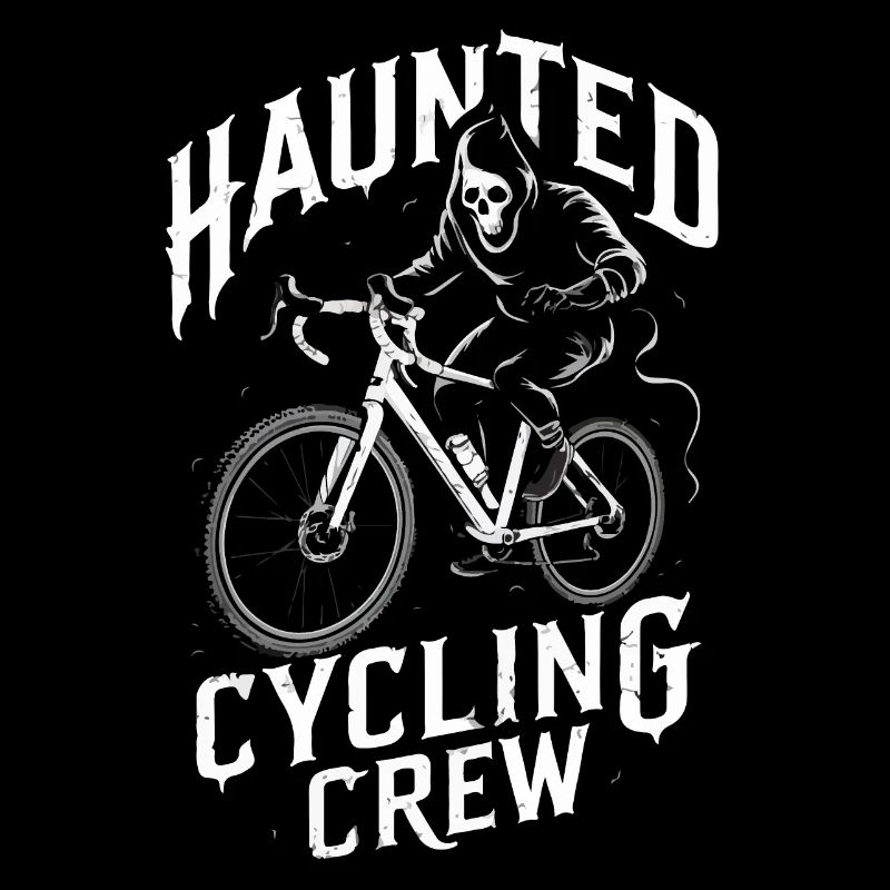 Haunted Cycling Crew Ghostly Rider Design