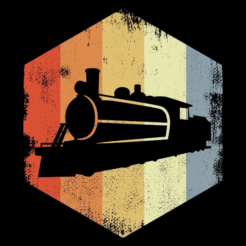 Retro Dampflokomotive