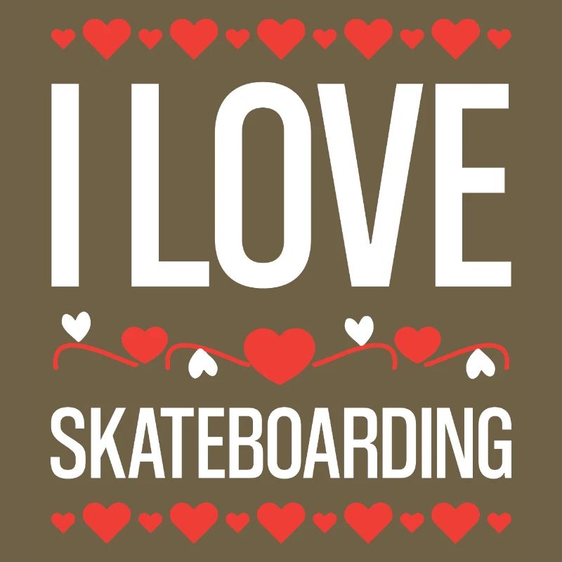Ich liebe Skateboarding