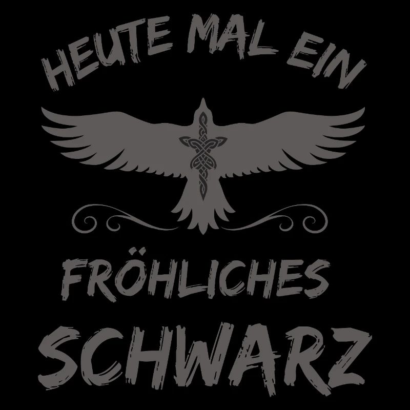 Heute mal ein fröhliches Schwarz-Rabe Krähe Gothic