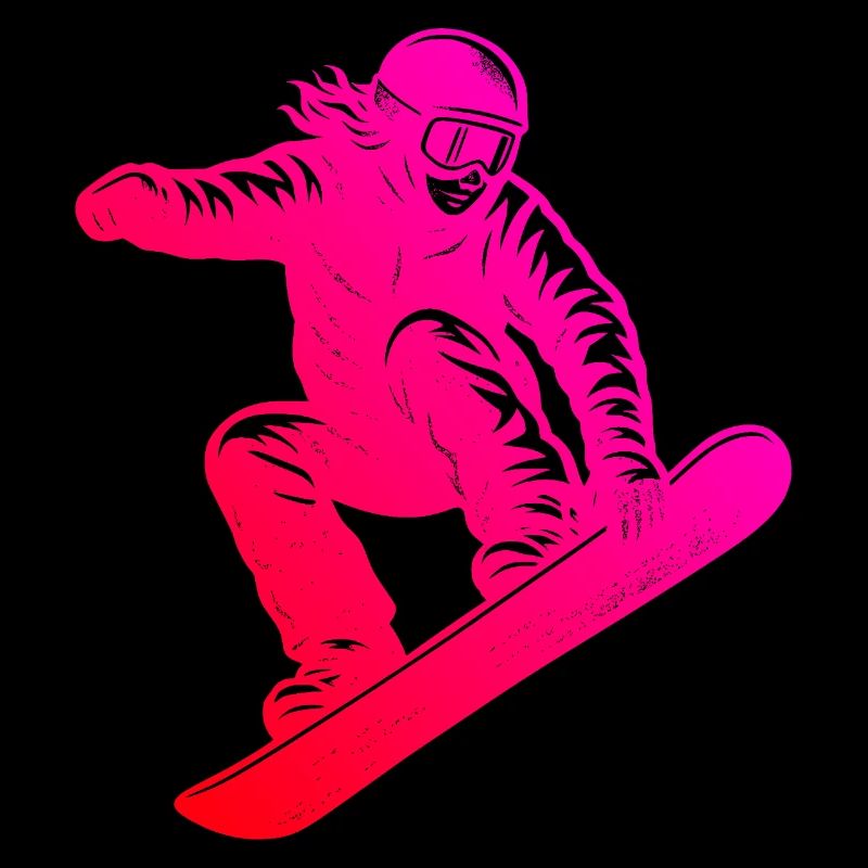 Klassisches Snowboard Motiv