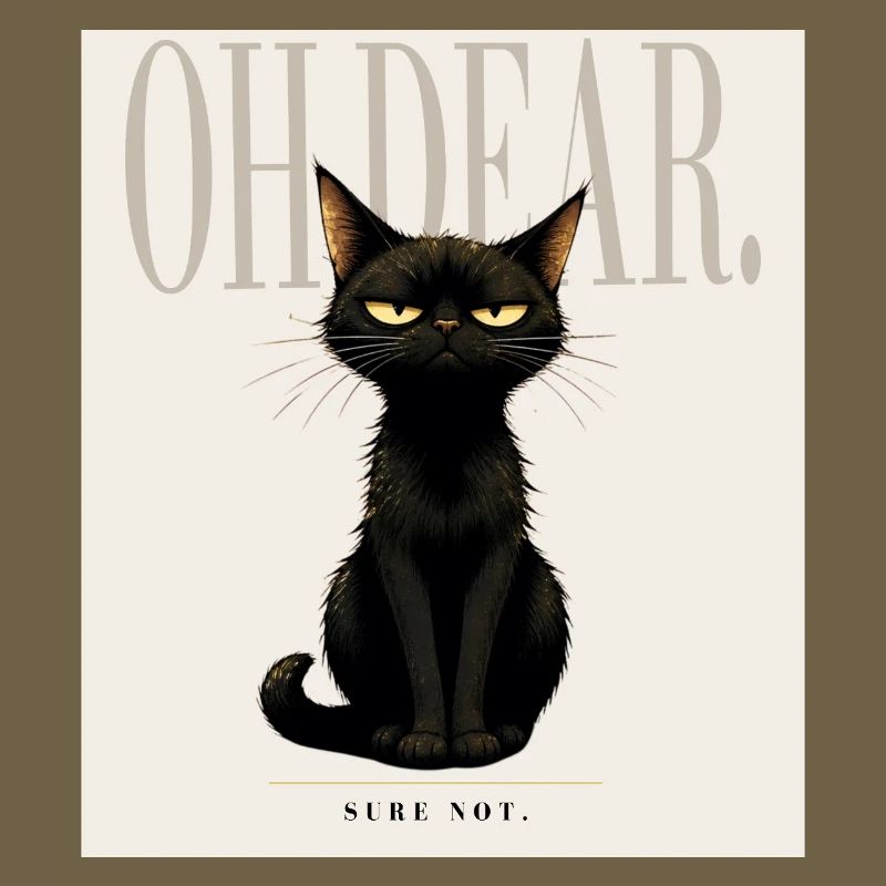 Disappointing. – Sarcastic Black Cat Design