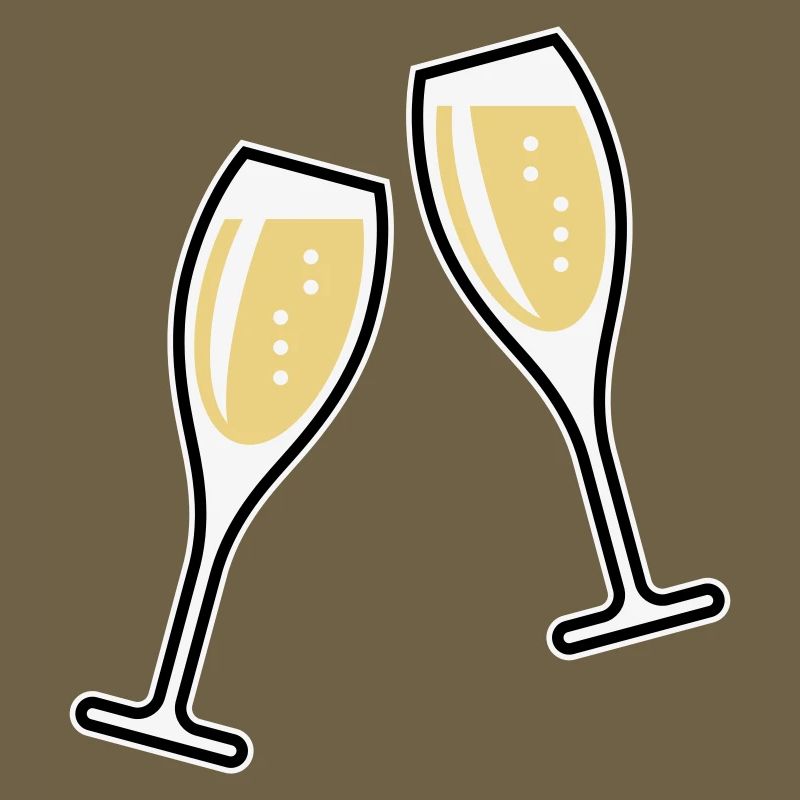 2 Sektgläser (Sekt / Oval / Zu / 3C)