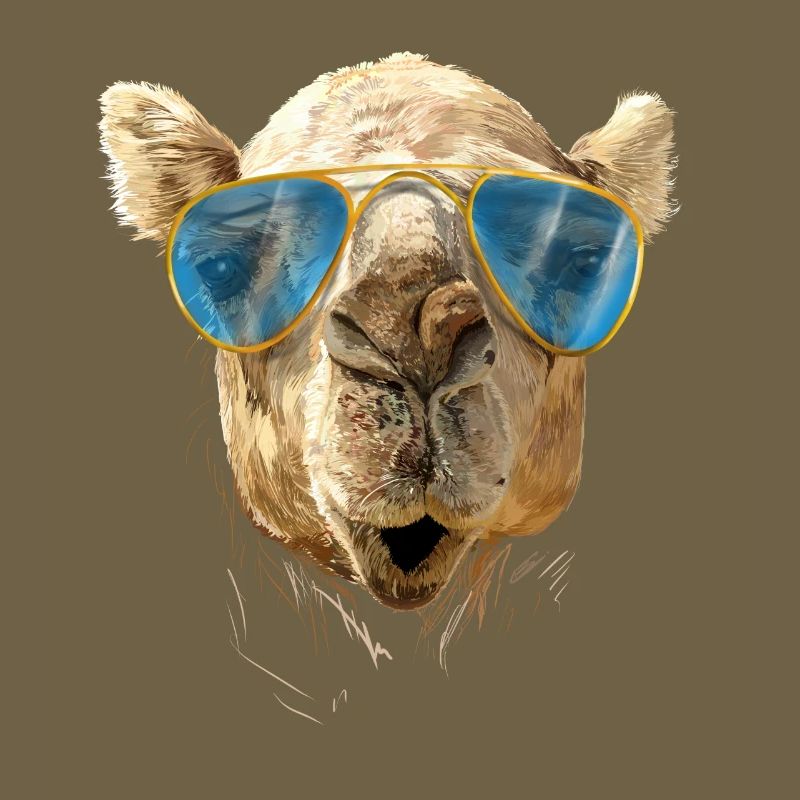 Kamel mit Sonnenbrille