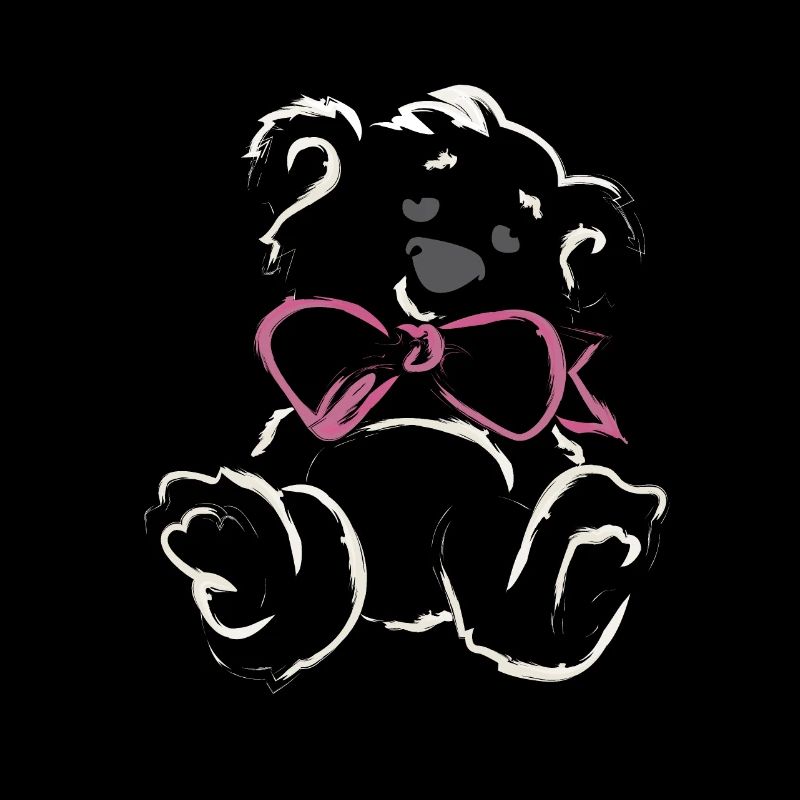 Teddybär Mädchen mit Schleife