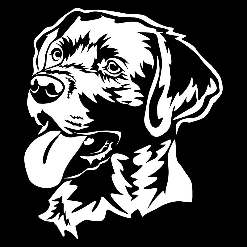Labrador Kopf "Black Edition"