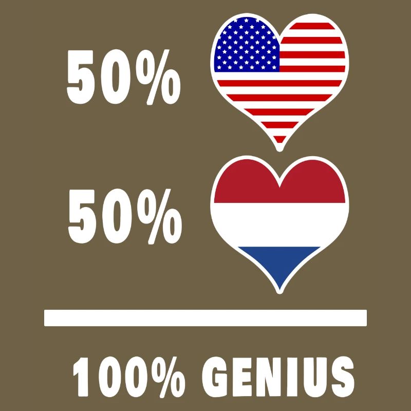 Conception ingénieuse du drapeau des États-Unis et des Pays-Bas