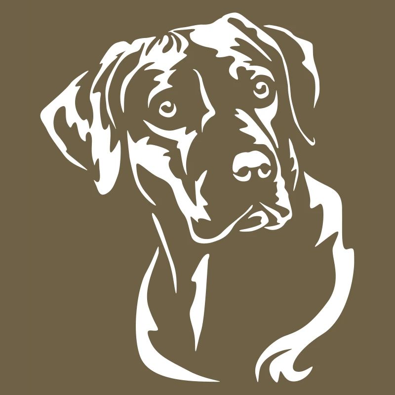 Rhodesian Ridgeback Kopf "Black Edition"