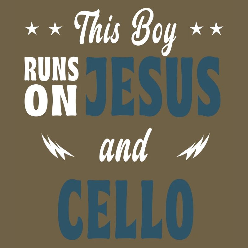 This boy runs on Jesus and cello