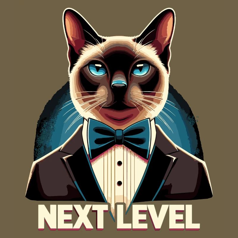 Siamese Cat Siamese Cat Next Level Suit Gift