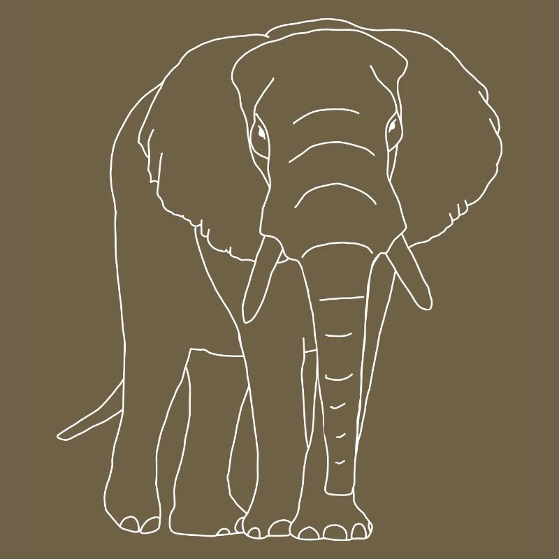 Lineart éléphant