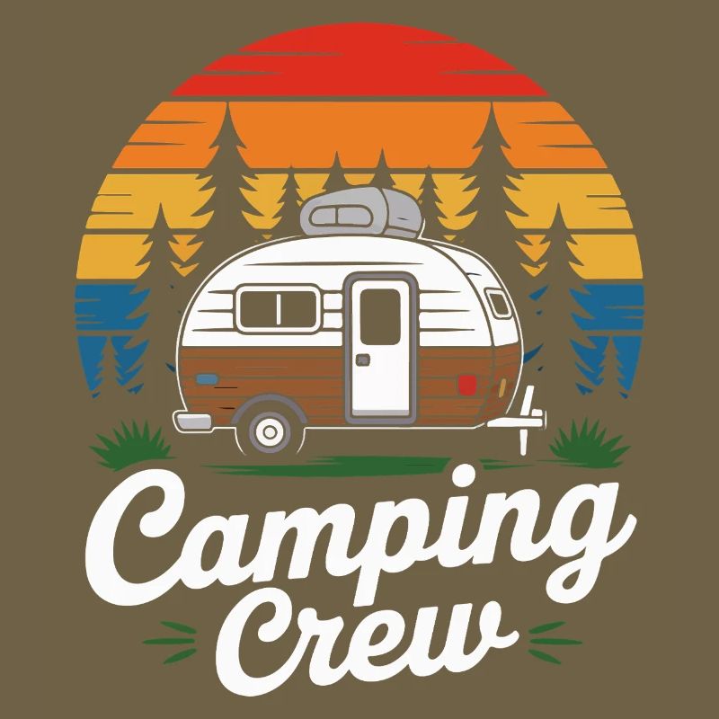 Caravane d’équipage de camping rétro
