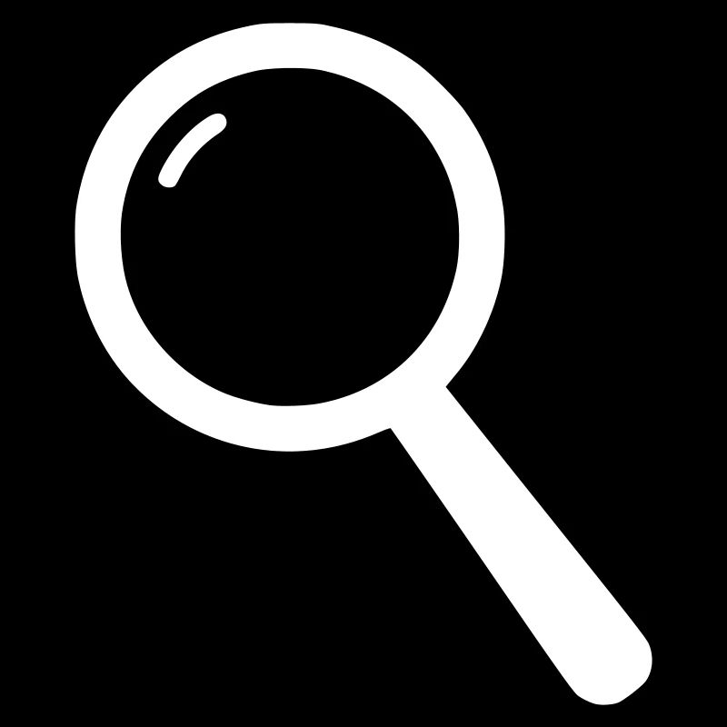 Magnifying Glass Icon Search Minimalist Vector