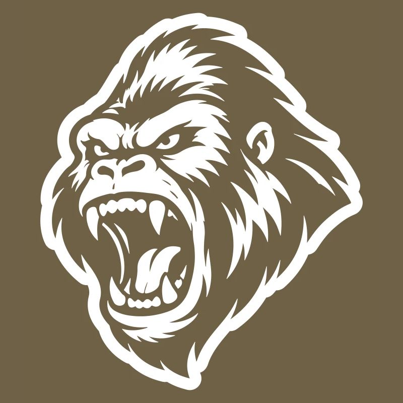 Gorilla Aggressiv