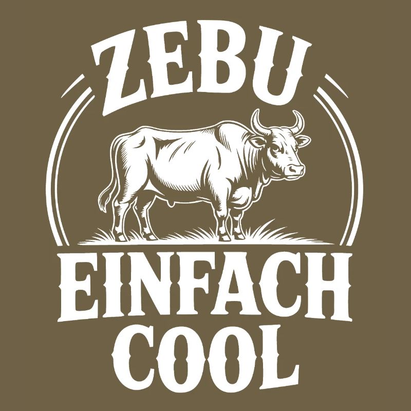 Zebu Einfach Cool: Schwarzweiß Grafik