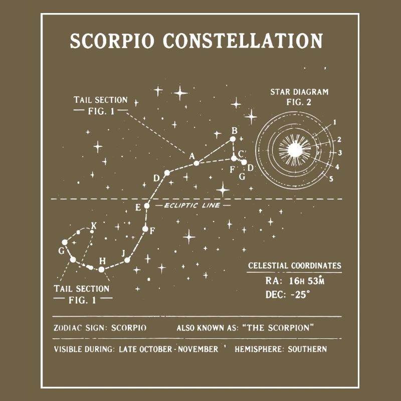 Plan de la Constellation du Scorpion