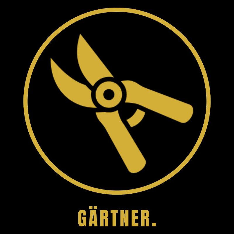Minimalistisches Gärtner Design Gold 